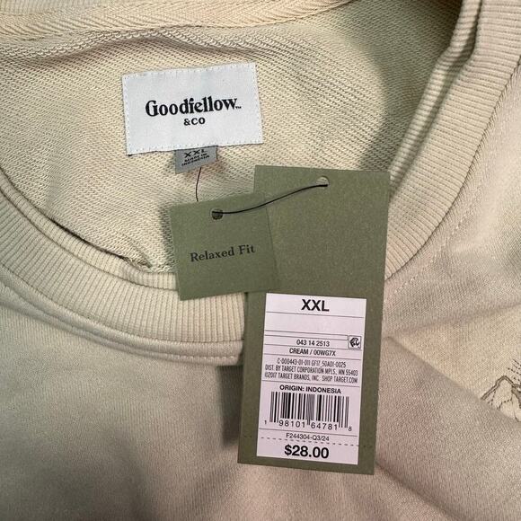 Goodfellow | Men Crew Neck Sweater in Cream Color - Picture 6 of 6